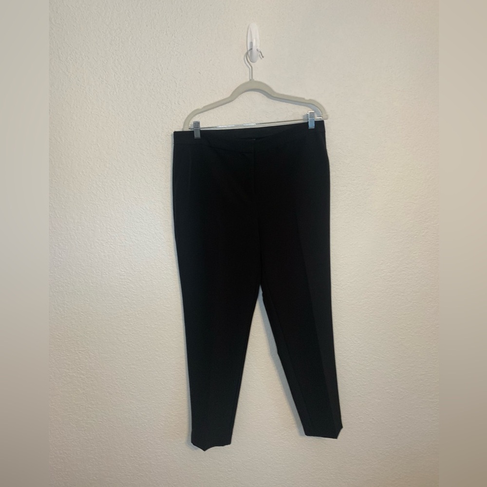 Vince Camuto Womens Dress Pants Size 14 Black Straight Ankle Career